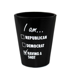 I am... Black Shot Glass - 1.5 oz - CASE OF 72