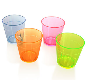  1.5OZ ASSORTED PLASTIC SHOT GLASSES